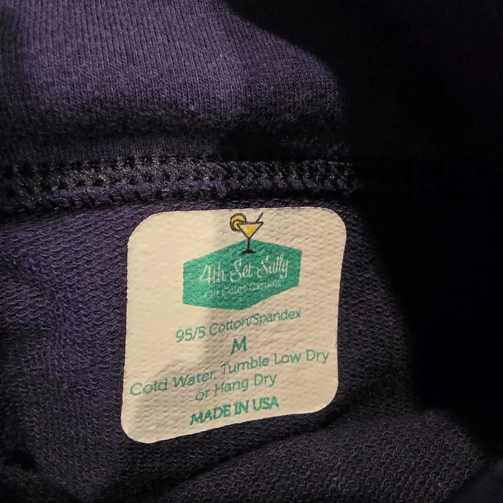 4th Set Sally Womens Navy Blue Tennis Skirt Lettuce Hem Graphic Mini Size‎ M